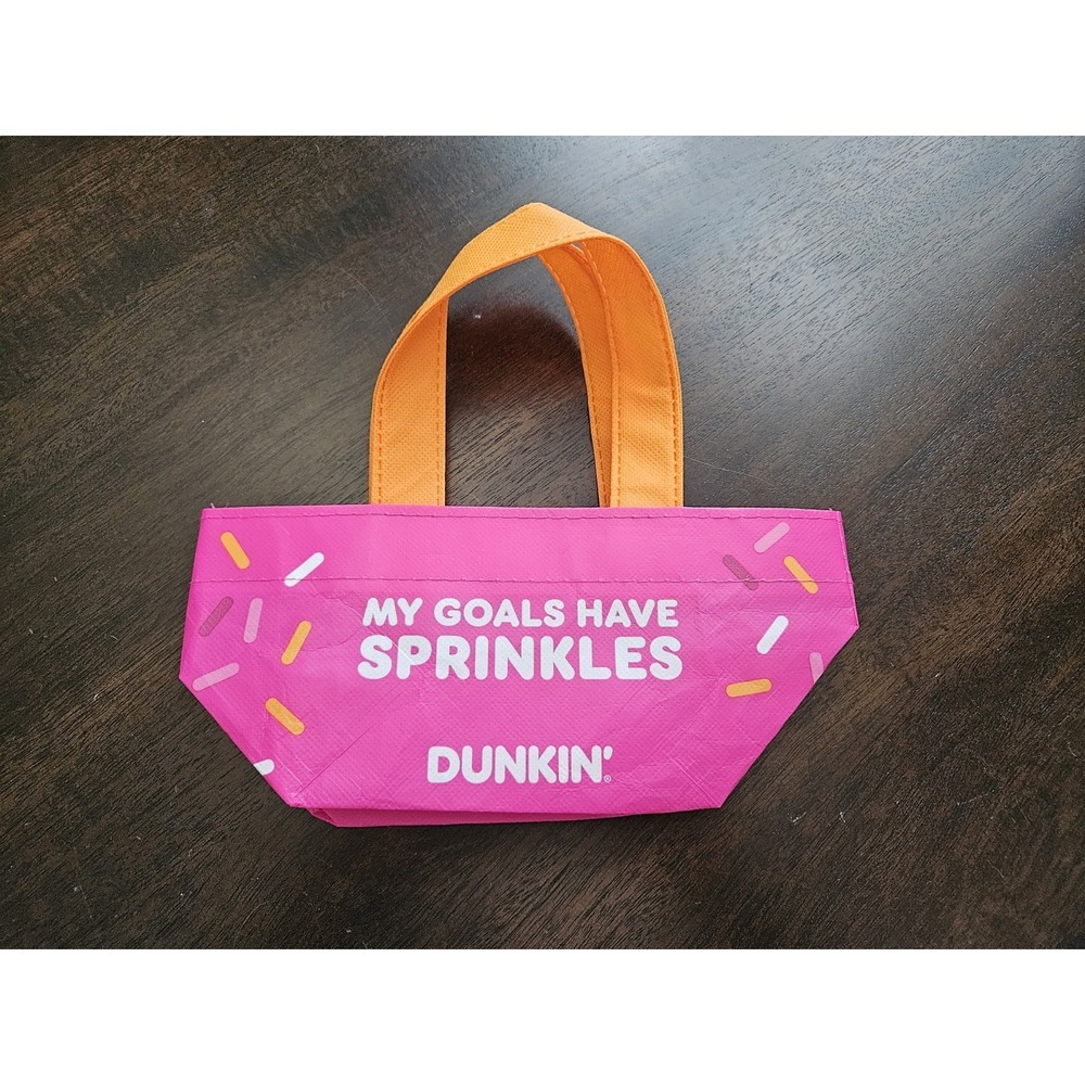 Dunkin Mini Tote Bag Pink 2026 Limited Edition Rare Dunkin Donuts Coffee